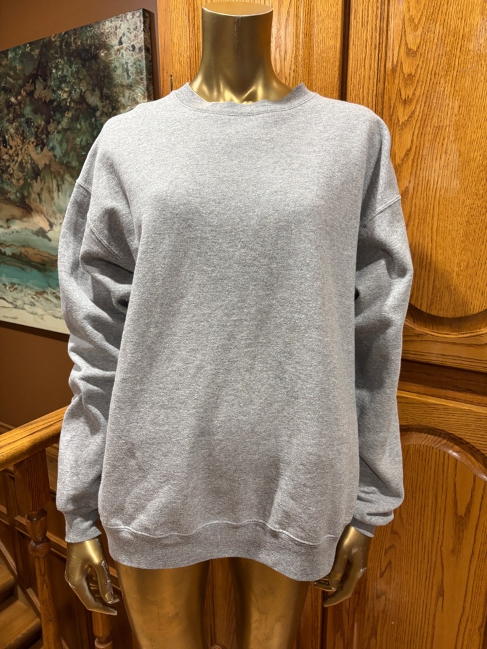 Hanes Men's Crewneck Sweatshirt - Light Gray